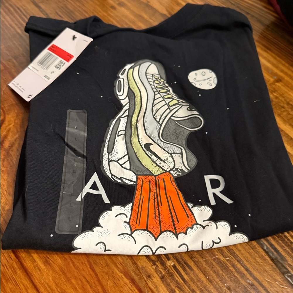 Nike Black Tee with Sneaker Graphic